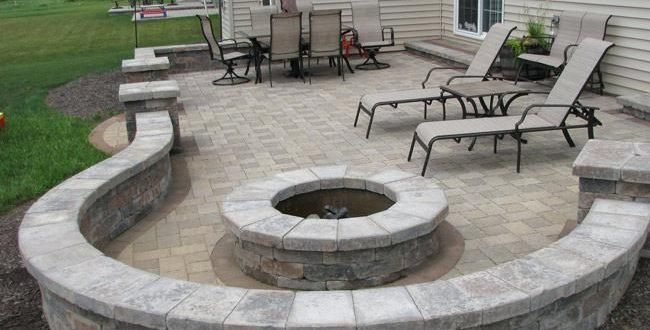 Small Paver Patio Ideas Pictures With Fire Pit Tips Building