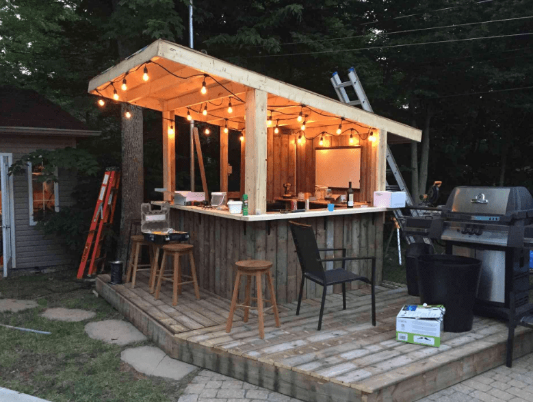 Home Outdoor Garden Bar Ideas