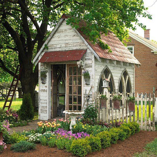 Truly grand garden tool shed