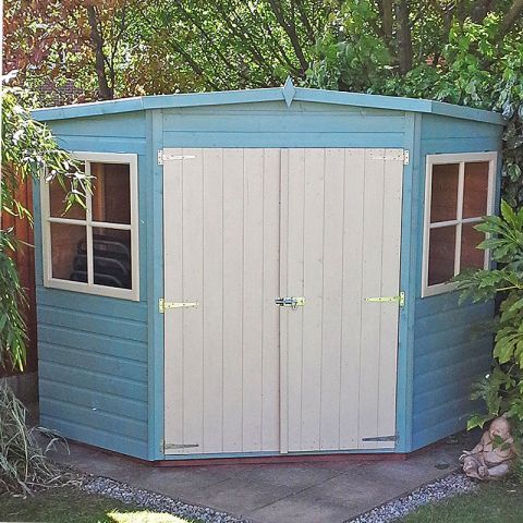 Beautiful Corner Shed Ideas