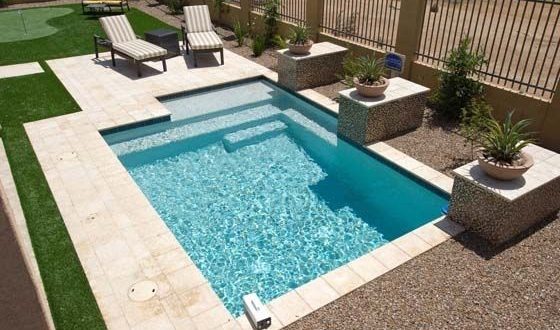 plunge pool in garden