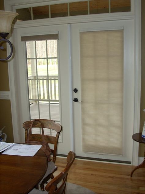 Elegant custom enclosed door blinds