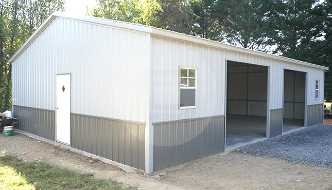 28×41 Side Entry Metal Garage