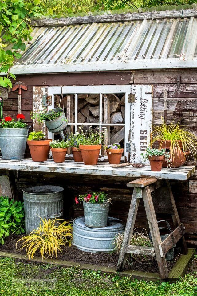 Truly grand garden tool shed