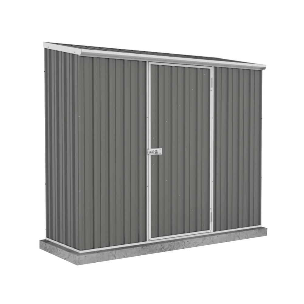 ABSCO Space Saver 7 ft. x 3 ft. Woodland Gray Metal Shed-AB1105 – The ...