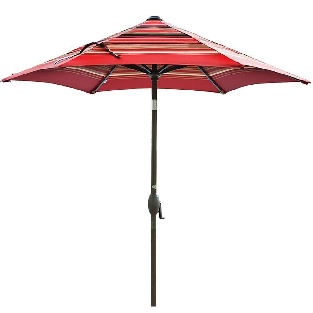 Abba Patio 9 ft. Aluminum Market Auto Tilt and Crank Patio Umbrella in