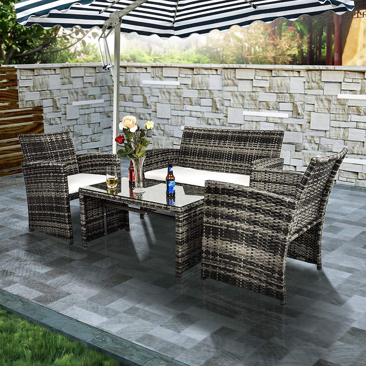 Outdoor lawn furniture sets