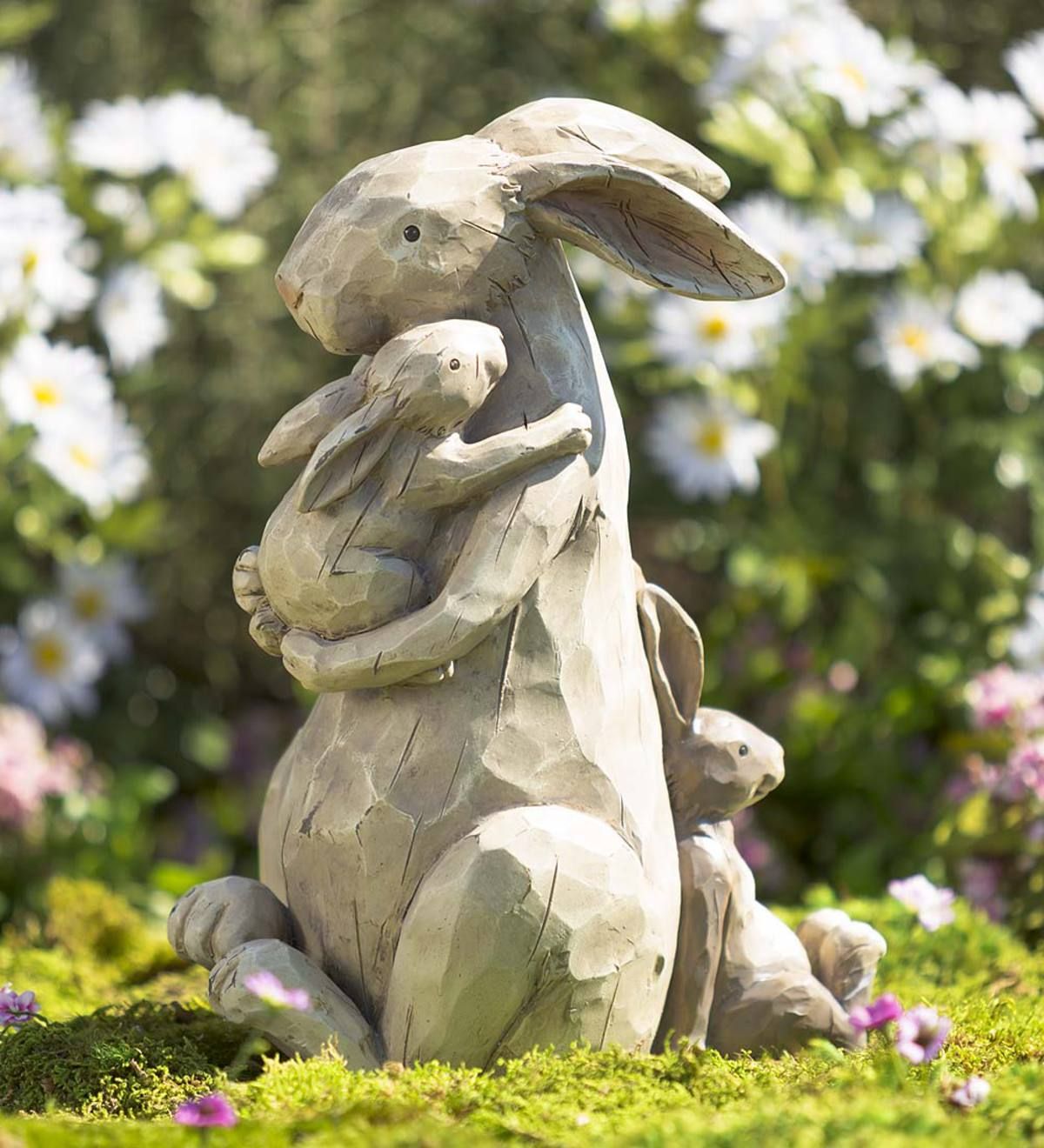 If this Momma and Baby Bunnies Garden Statue doesn’t warm your heart, we don…