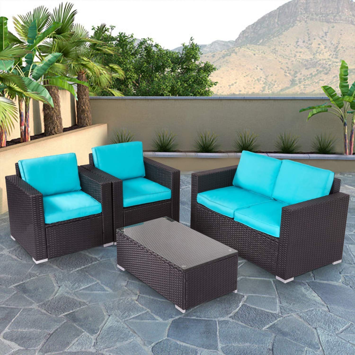 Outdoor lawn furniture sets