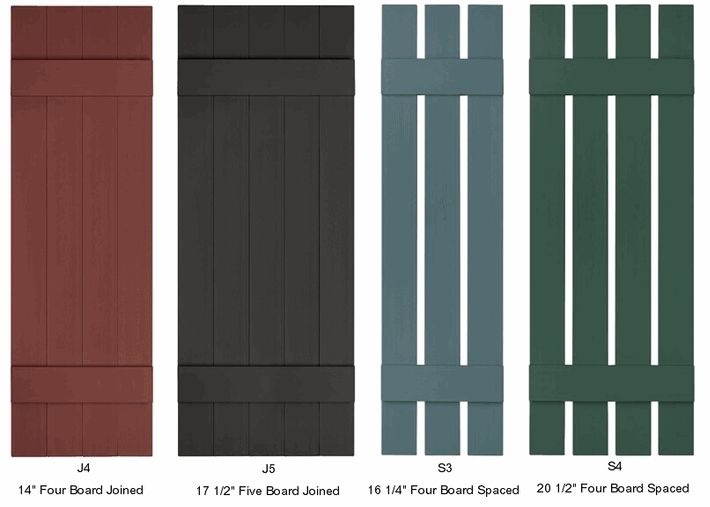 Exterior Shutters- lots of cut-out
designs