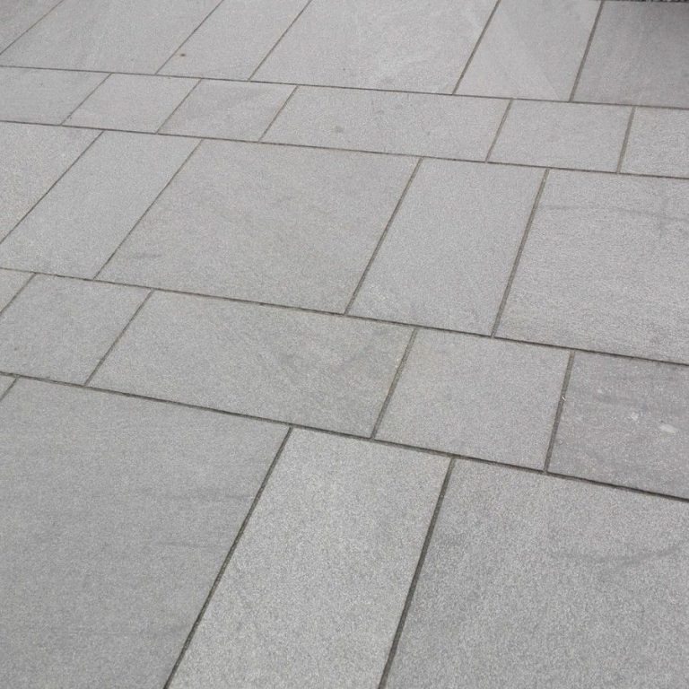 Plank paver shown in Granite City Blend, Pewter & Raven | walkway ...