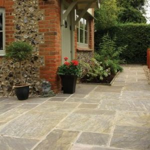 Brown Natural Sandstone Single Paving Slab (L)600Mm (W)600Mm ...