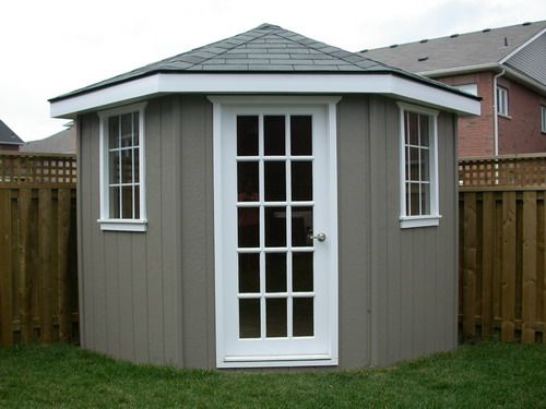 5 Sided Shed | Corner sheds, Backyard sheds, Diy sh