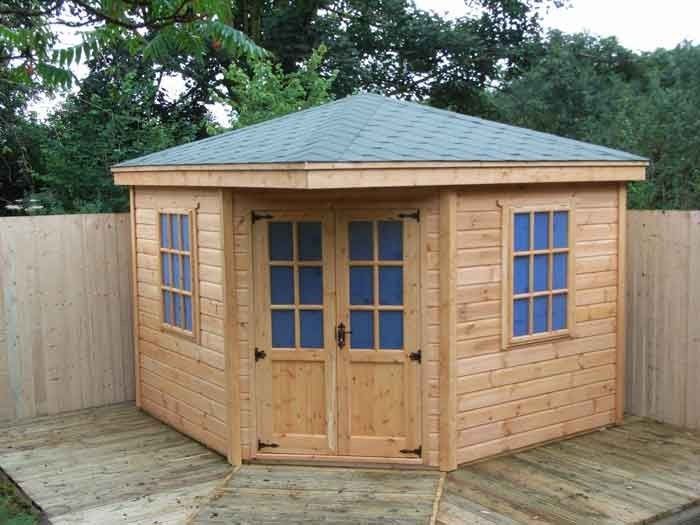 Backyard Shed Idea, (Corner Shed). I really do like this shed .