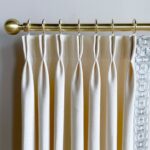 White Cotton Linen Curtain Panels With Trims, Beautiful Custom .