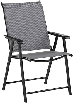 Amazon.com: Giantex Set of 4 Patio Chairs, Outdoor Folding Chairs .