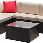 Amazon.com: Devoko 7 Pieces Outdoor Sectional Sofa Patio Furniture .