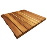 DeckWise WiseTile 2 ft. x 2 ft. Solid Hardwood Plantation Teak .