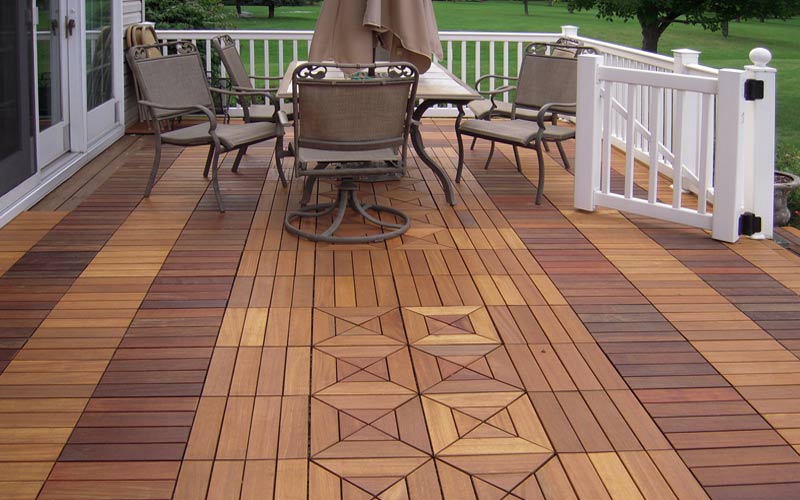 Interlocking Ipe Wood Deck Tiles from Archatrak | Quick and Easy .