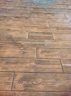 Stamped Concrete Patterns and Colors | Boardwalk/Wood Plank Stamp .