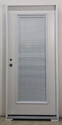 Prehung Full-Lite Mini-Blind Exterior Door - 1 - McCarren Supp