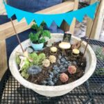 DIY Small Fairy Garden in a Pot - Organize by Drea