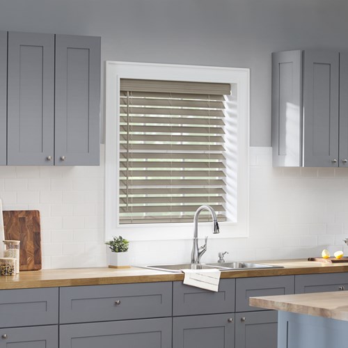 Blinds.com Economy Cordless 2 1/2 Inch Faux Wood Blinds | Blinds.c