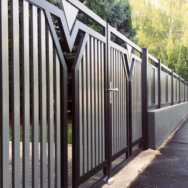 Top 60 Best Modern Fence Ideas - Contemporary Outdoor Designs .