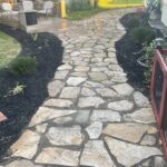 HOW TO LAY A FLAGSTONE PATIO: Using Gator Base Instead of Gravel .