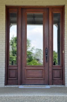 Front door design, Full glass front door, Door desi