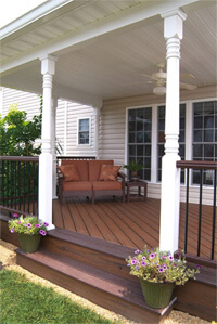 Front Porch Design Solutions from Distinctive Deck Desig
