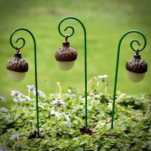 Glow Acorn Lights Set - Fairy Homes and Garde