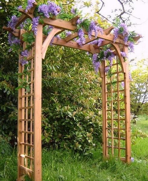 15 Beautiful Wooden Arches Creating Romantic Garden Design .