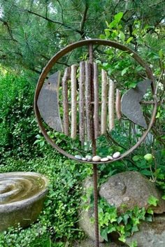 28 Wagon wheels ideas | garden art, garden design, garden projec
