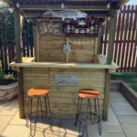 Garden Bar Outdoor Bar Treated Wood Tiki Bar DIY Kit - Etsy | Tiki .