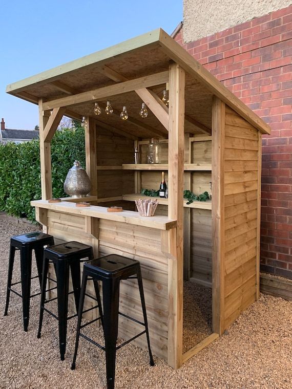 Wooden Garden Bar, Heavy Duty Pressure Treated - Etsy Canada .