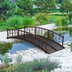 Amazon.com : AIIT 6FT Metal Garden Bridge for Outdoors .