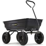 Amazon.com: Gorilla Carts Poly Garden Dump Cart with Easy to .