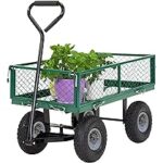Amazon.com : Garden Carts Yard Dump Wagon Cart Lawn Utility Cart .