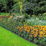 Oumilen 24 in. H x 10 ft. L Metal Garden Fence Decorative 10-Pack .