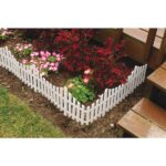 Emsco 24 in. Resin Picket Garden Fence (18-Pack) 2140HD - The Home .