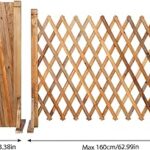 Amazon.com : tonchean 2 Pack Expandable Wood Garden Fence .