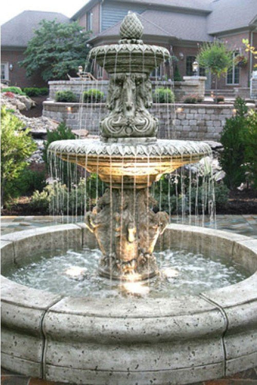 Cavalli Outdoor Fountain with Fiore Po