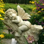 Large Angel Flowerpot, Resin Statue for Garden, Creative Modern .