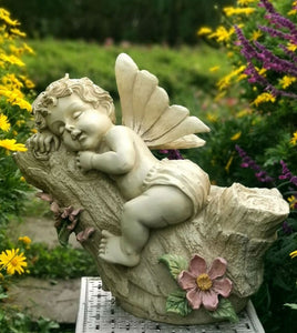 Large Angel Flowerpot, Resin Statue for Garden, Creative Modern .