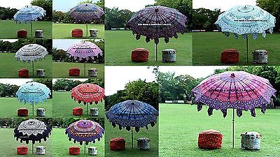 Indian Cotton Sun Shade Parasol Mandala Umbrellas Patio Outdoor .