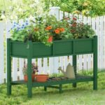 LUE BONA Raised Garden Bed, Elevated Wood Planter Box Stand for .