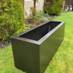 Bronze Extra Large Aluminium Metal Garden Planter Pot Trough - Et