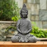 Amazon.com: LuxenHome Large Buddha Statue Outdoor and Indoor, 22 .