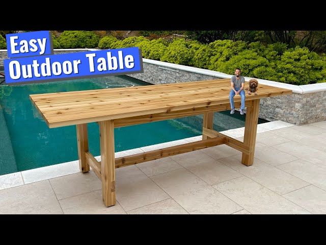 Build a DIY Outdoor Table - YouTu